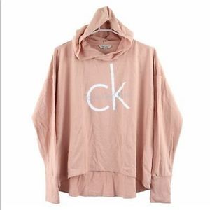Calvin Klein Jeans Hoodie in Mahogany Rose